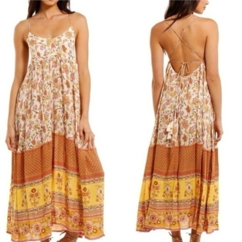 Spell & the Gypsy Collective Portobello Road Maxi Dress Honeydew NWT